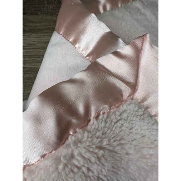 Cloud Island Target Pink Plush Satin Edge Baby Blanket Fluffy Soft 40x30 - Picture 11 of 11
